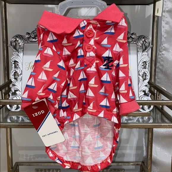 New IZOD dog collar shirt clothes - Picture 1 of 1